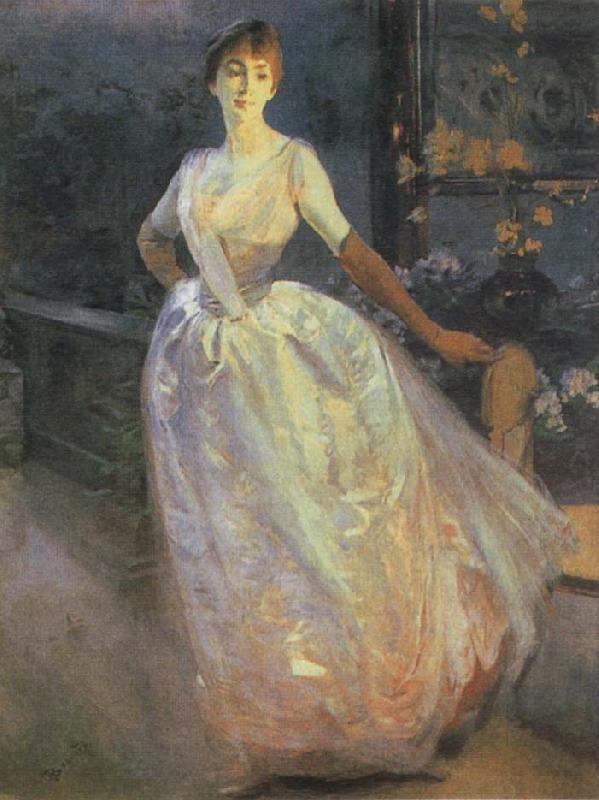 Albert Besnard Portrait of Madame Roger Jourdain oil painting picture